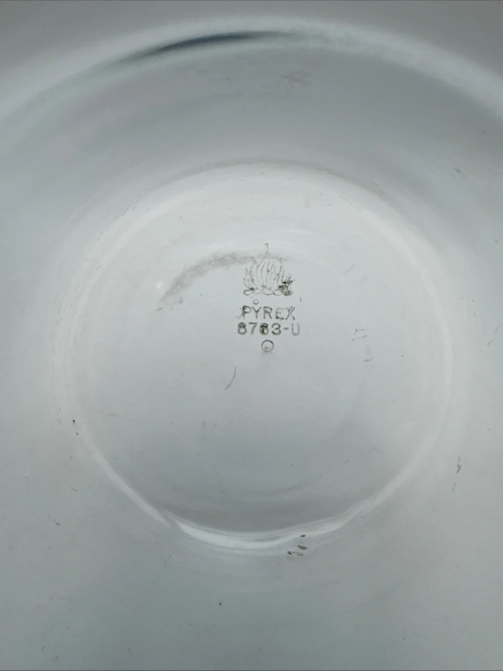 Vintage Pyrex Glass Double Boiler with Lid 6763